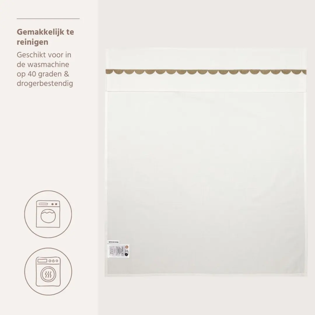 Meyco Baby Arc WiegLaken 75x100cm - Taupe