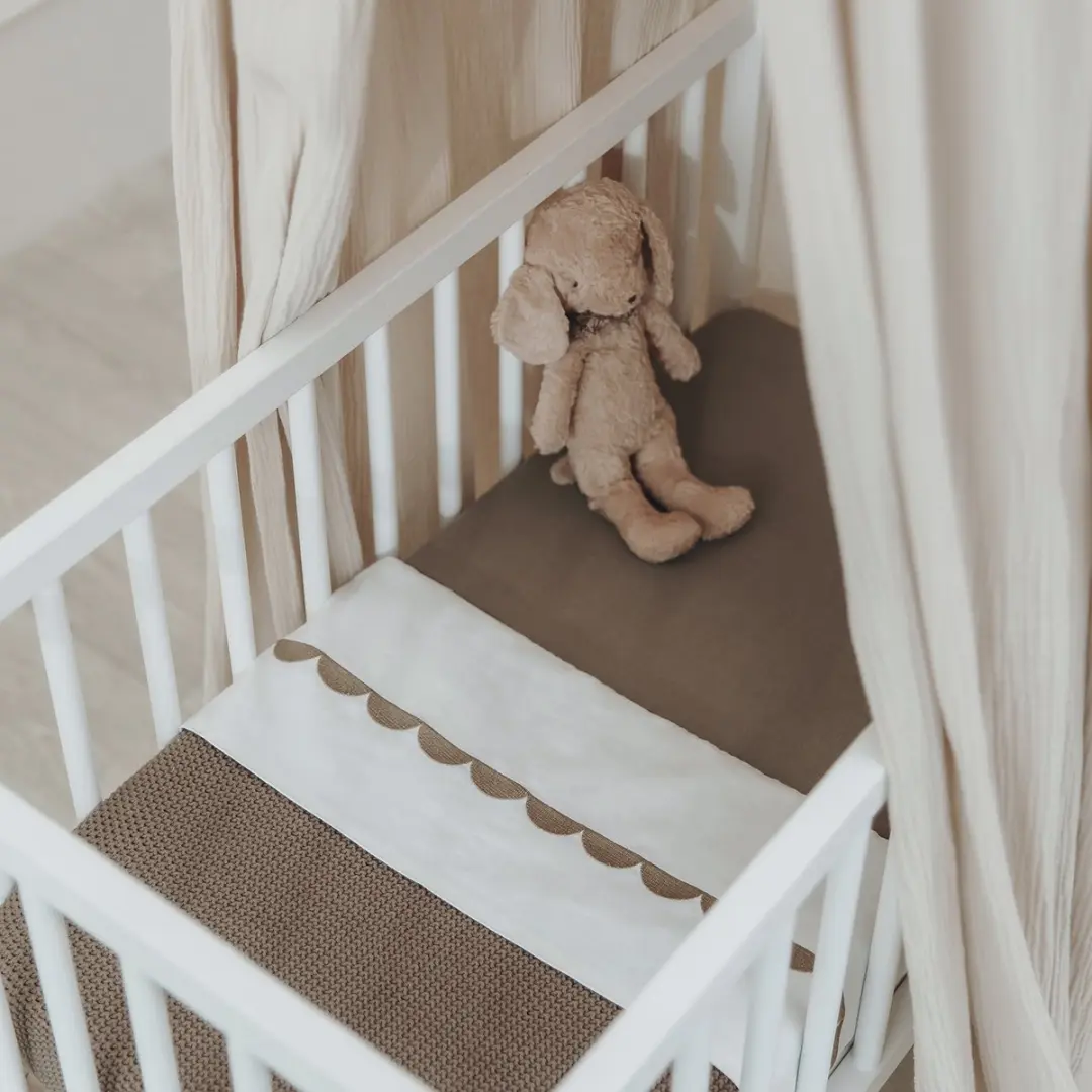 Meyco Baby Arc WiegLaken 75x100cm - Taupe
