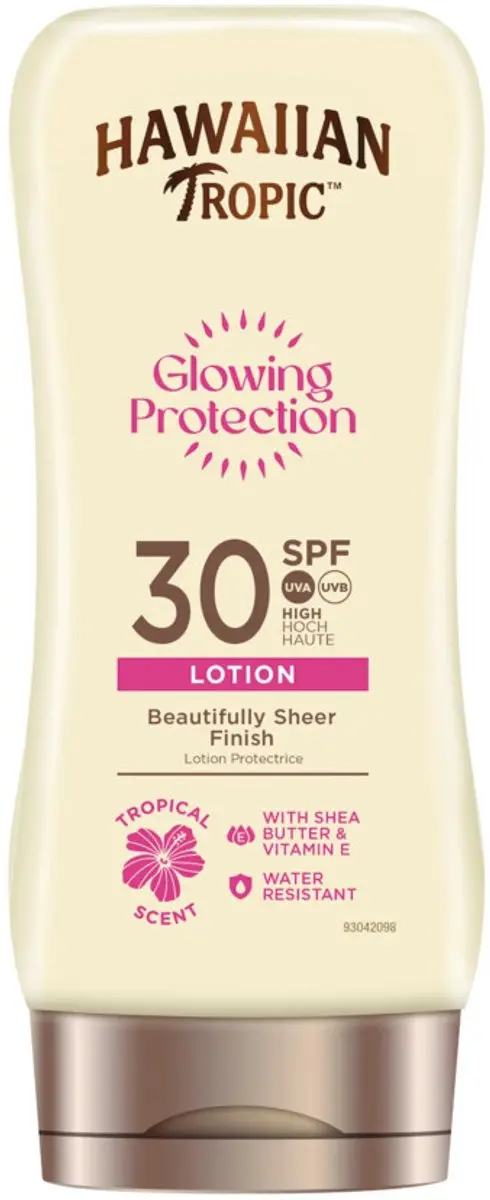 Hawaiian Tropic Glowing Protection SPF 30 Zonnebrand Lotion - 6x180ml
