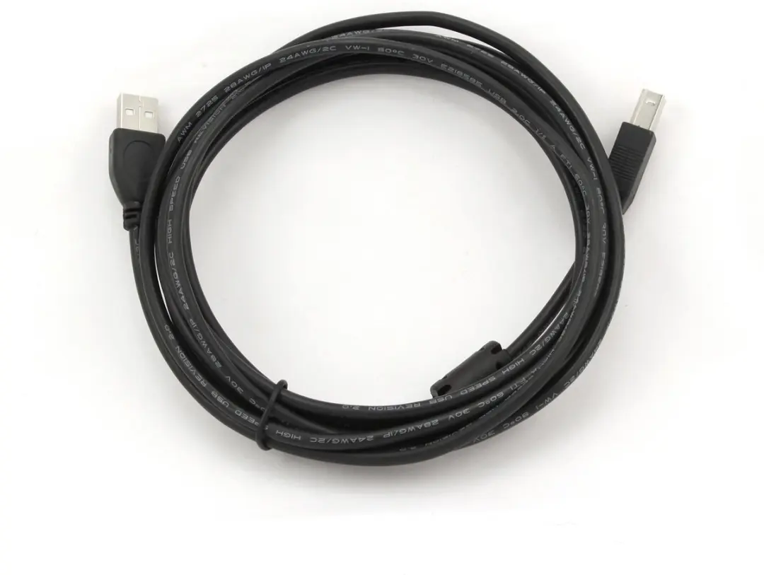 Cablexpert CCP-USB2-AMBM-10 Printerkabel - Zwart
