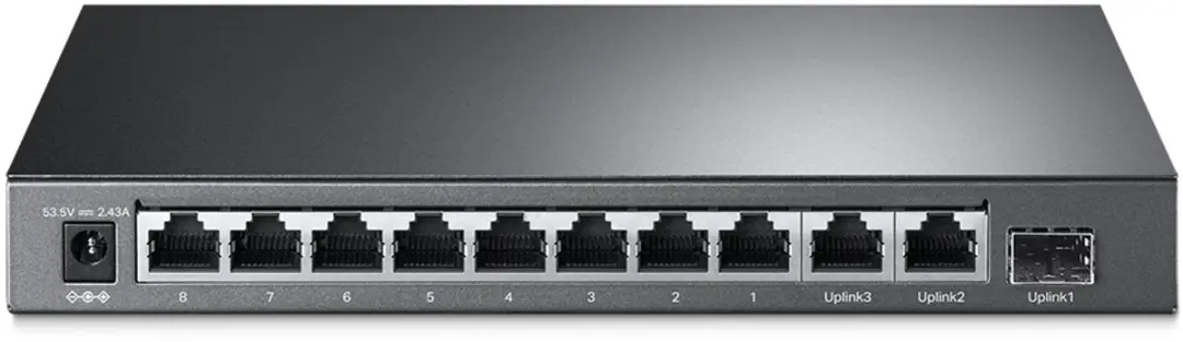 TP-Link TL-SG1210MP Unmanaged Switch 9x PoE 123W - Zwart