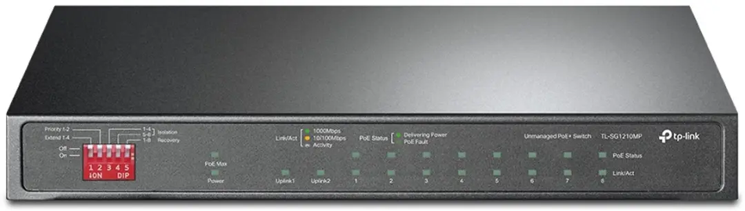 TP-Link TL-SG1210MP Unmanaged Switch 9x PoE 123W