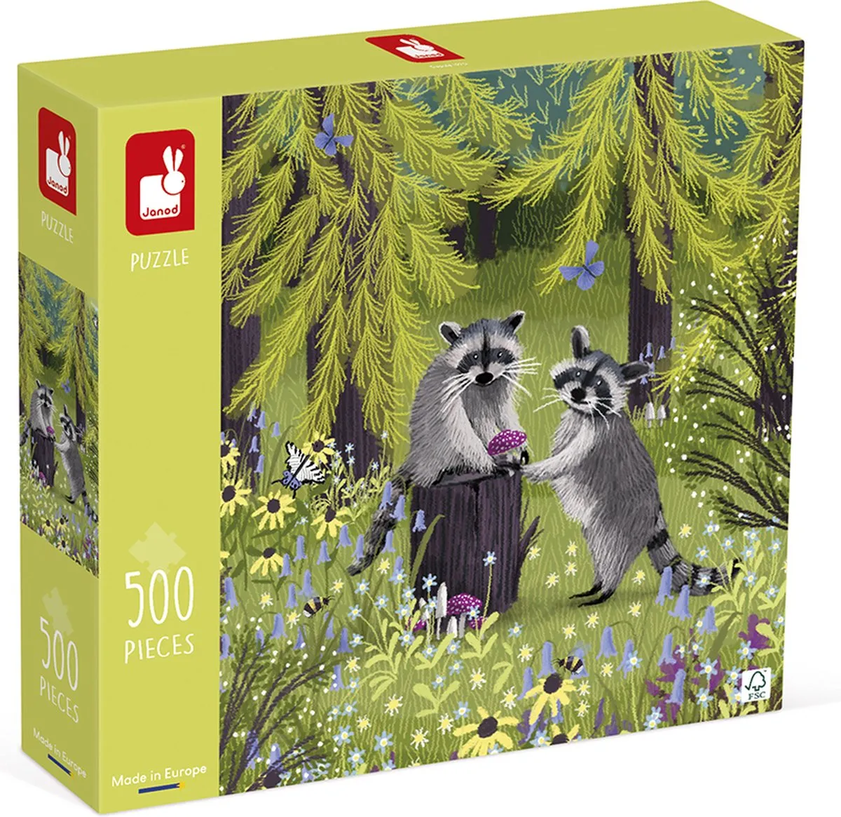 Janod Kidult Wasberen Puzzel 500 Stuks - 8+