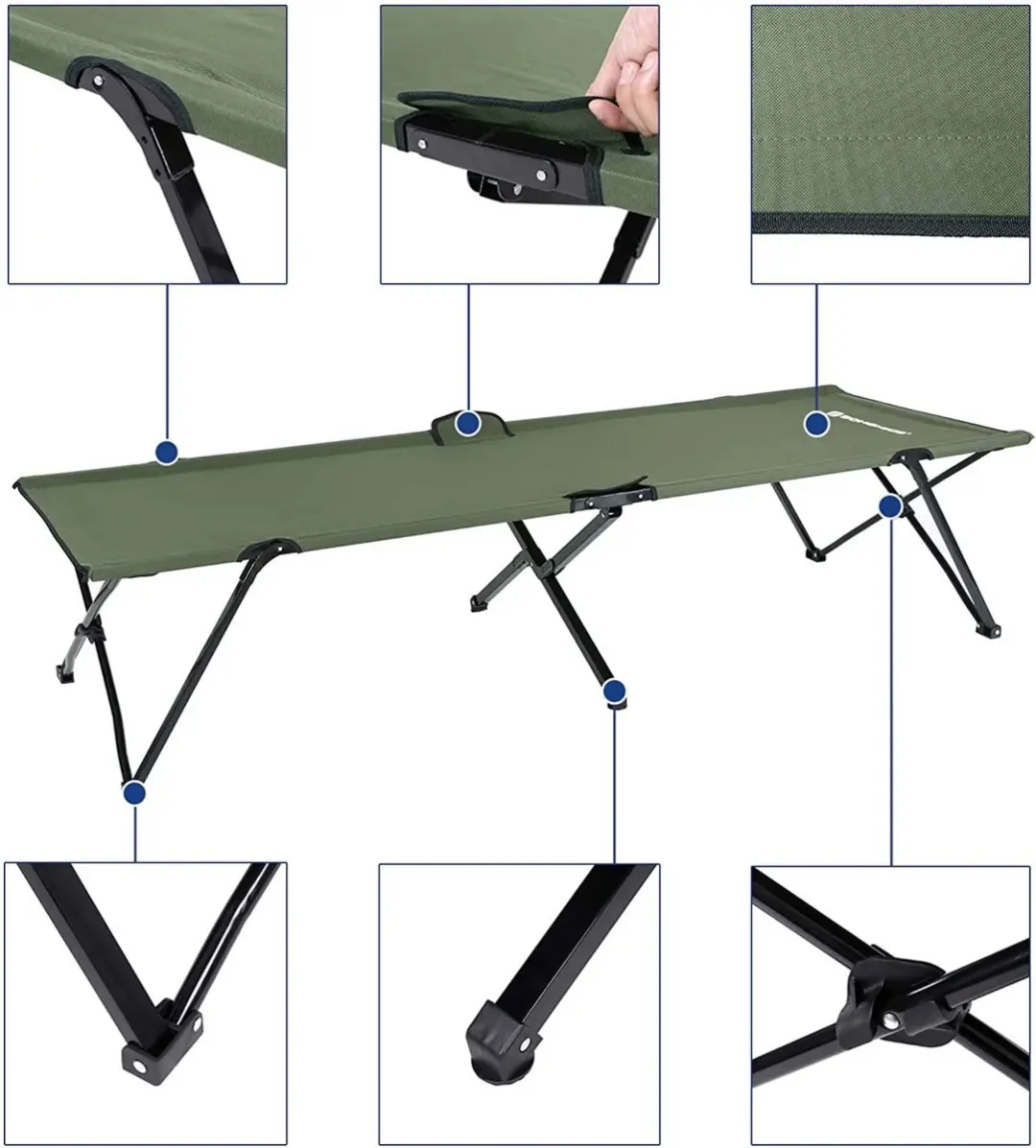 Songmics Campingbed - Groen