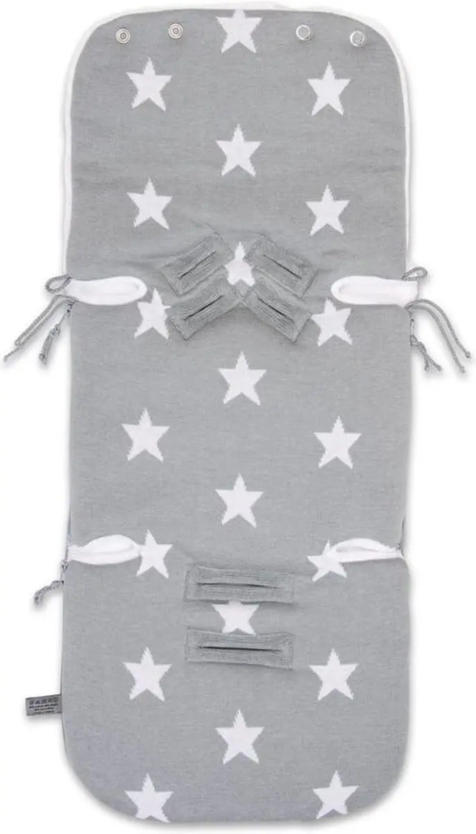 Baby's Only Voetenzak autostoel 0+ Star - Grijs/Wit