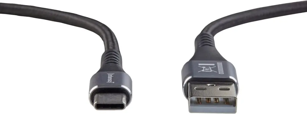 Intenso A315C USB-A naar USB-C Kabel 1.5m - Zwart