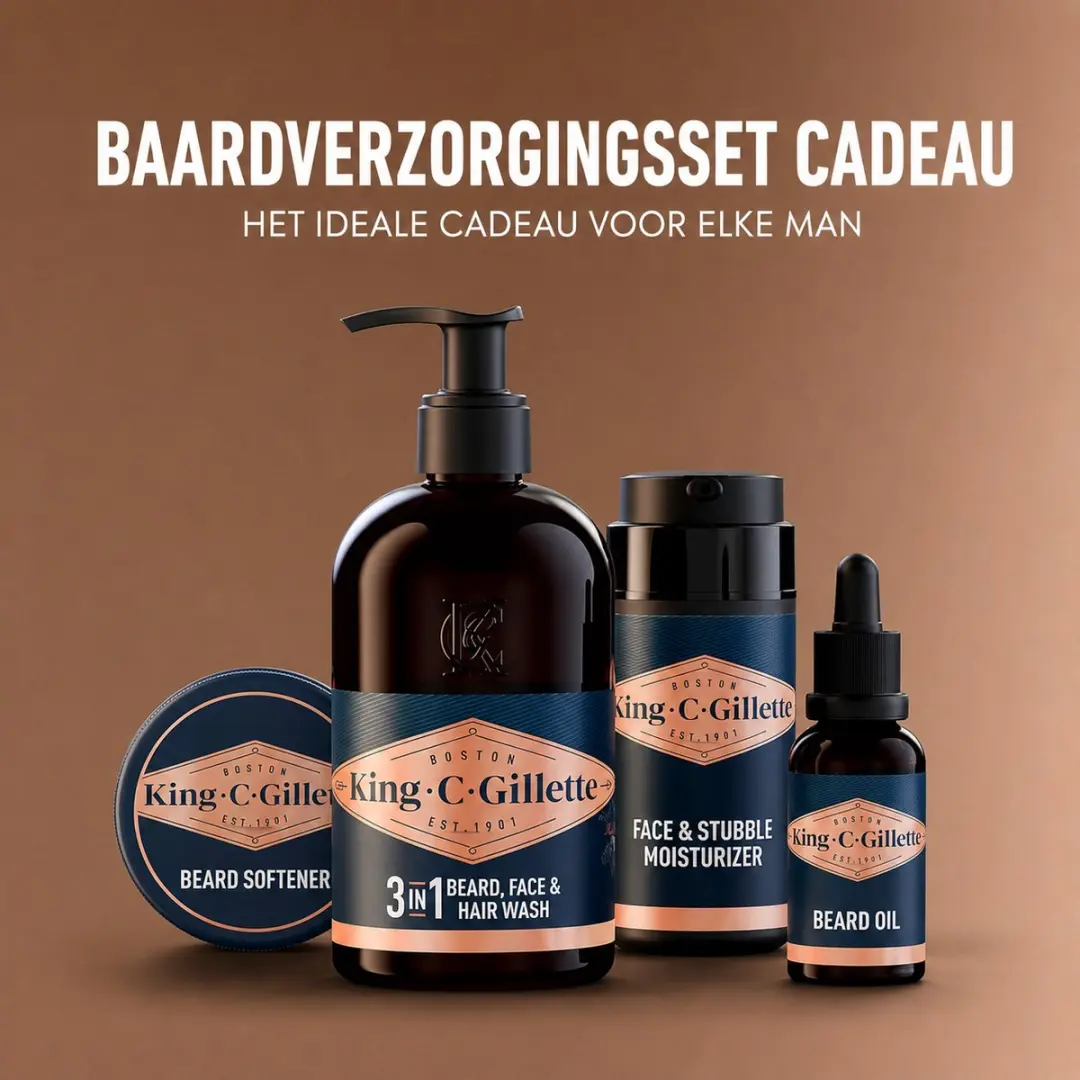 King C. Gillette Baardverzorgingsset - 4-delig