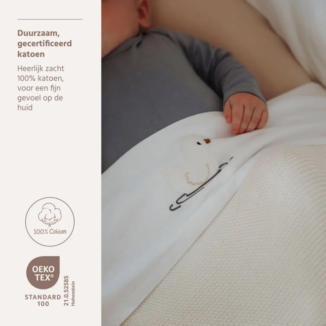 Meyco Baby Duck WiegLaken 75x100cm - Multicolor - 0.3 TOG