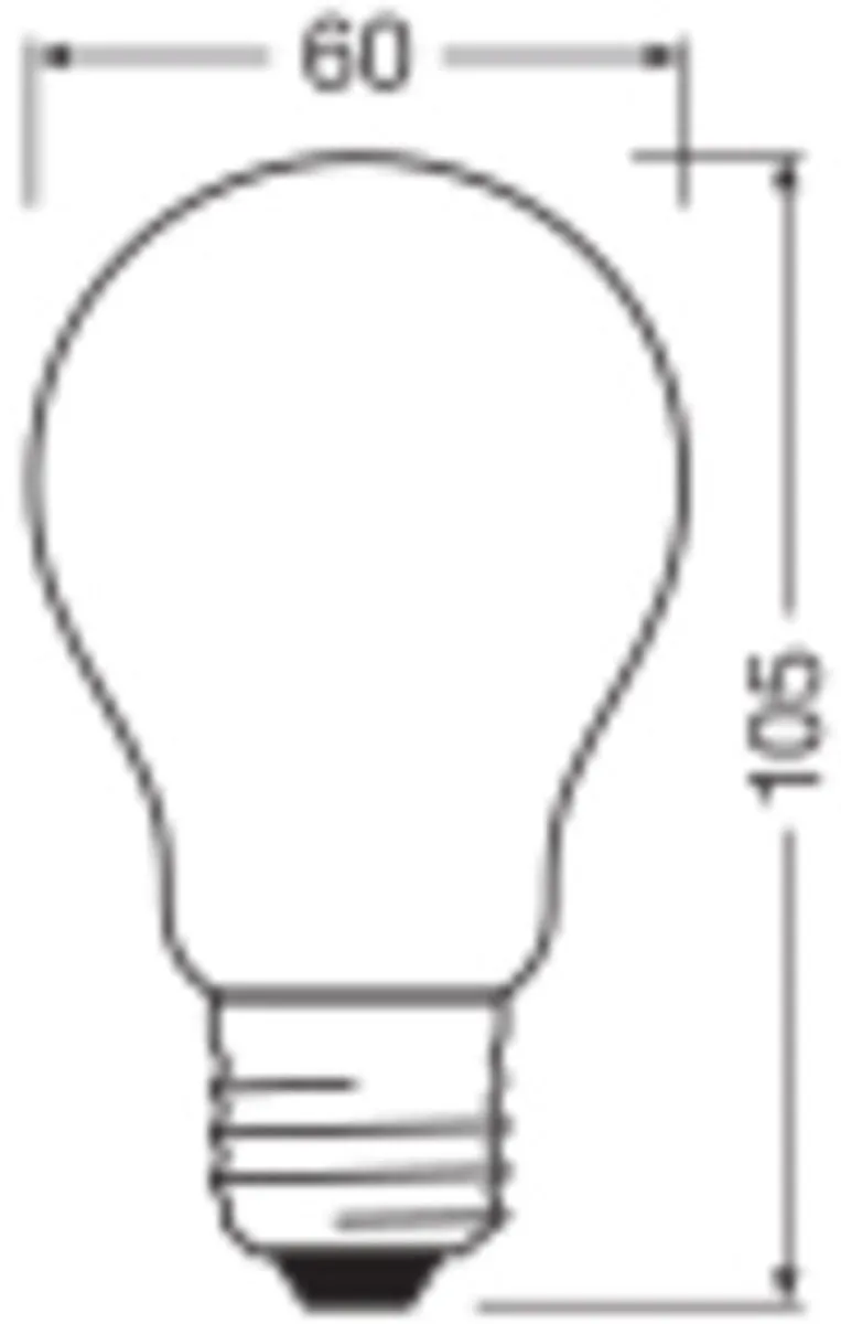 LEDVANCE Spaarlamp E27 7,2W Warm Wit Mat - 1 Stuks - afbeelding 6 van 6
