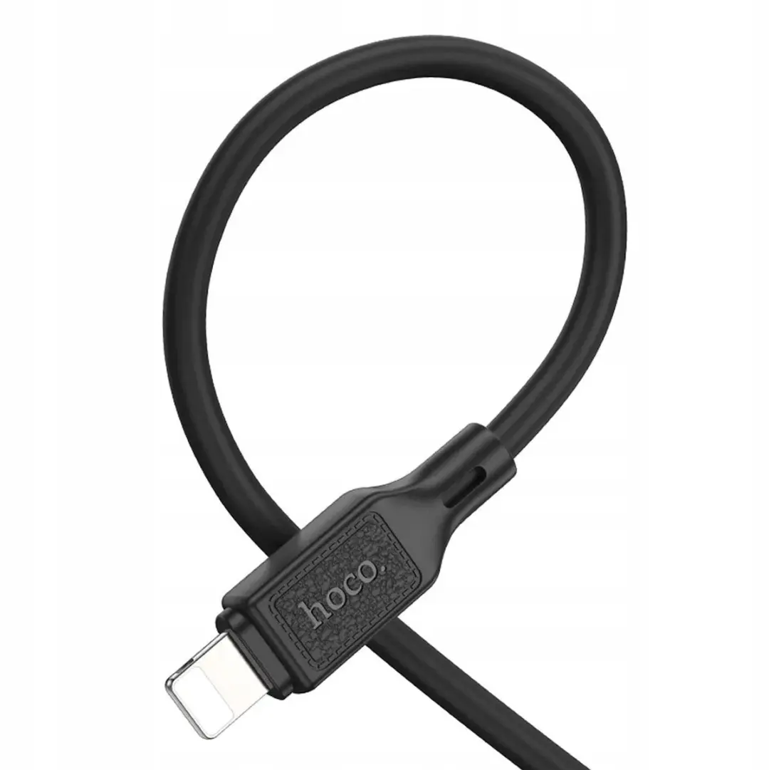 Hoco USB-A naar Lightning Kabel X90 1m - 2.4A - Zwart - afbeelding 5 van 5