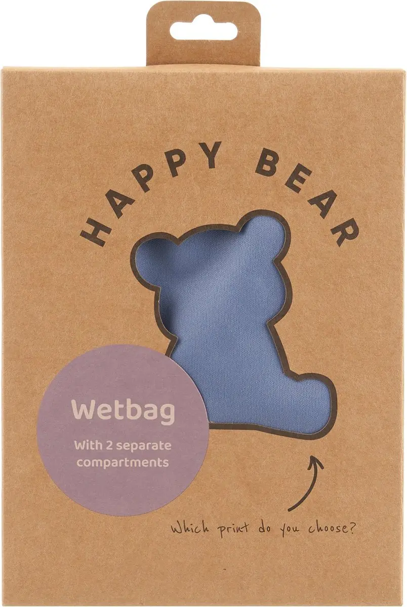 HappyBear Wetbag Denim Waterdichte Luiertas 30x40cm