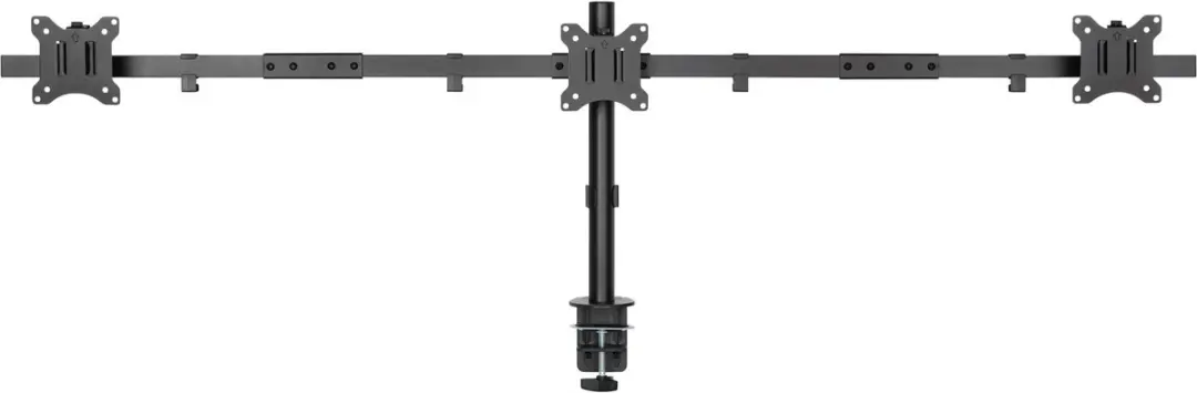 InLine Bureaubeugel 3x 10-32" - 7kg - Zwart - afbeelding 6 van 6