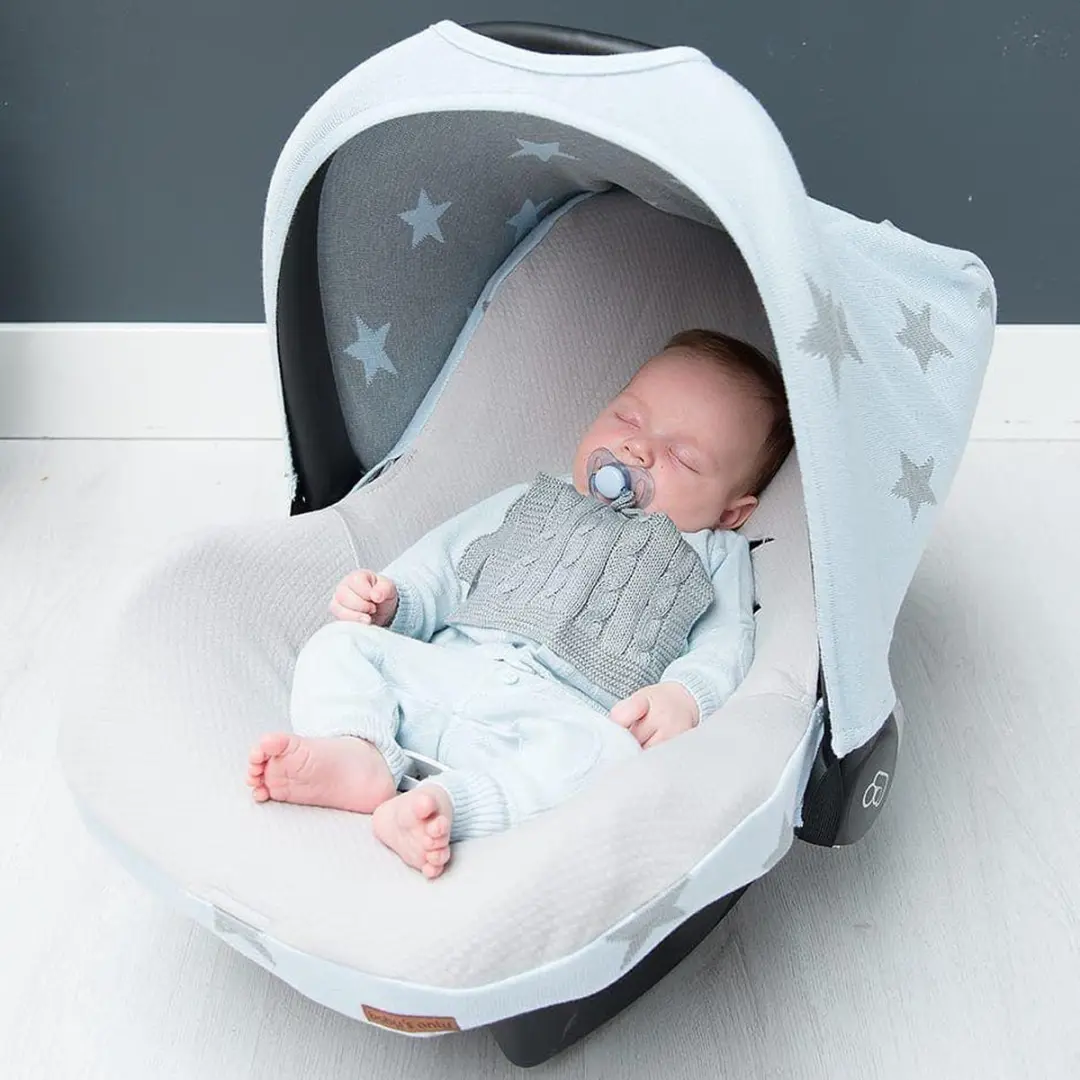 Baby's Only Autostoelhoes Maxi-Cosi 0+ Star - Roze/Wit