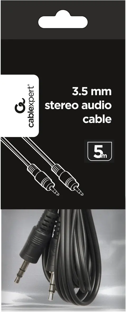 Cablexpert CCA-404-5M Audiokabel 3.5mm - 5m - Zwart