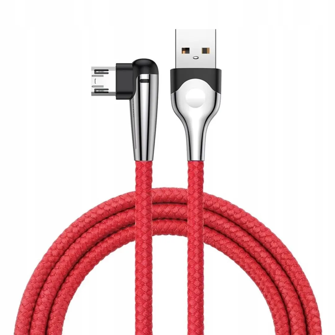 Baseus MVP Elleboog USB MicroUSB Kabel 1m 2A - Rood