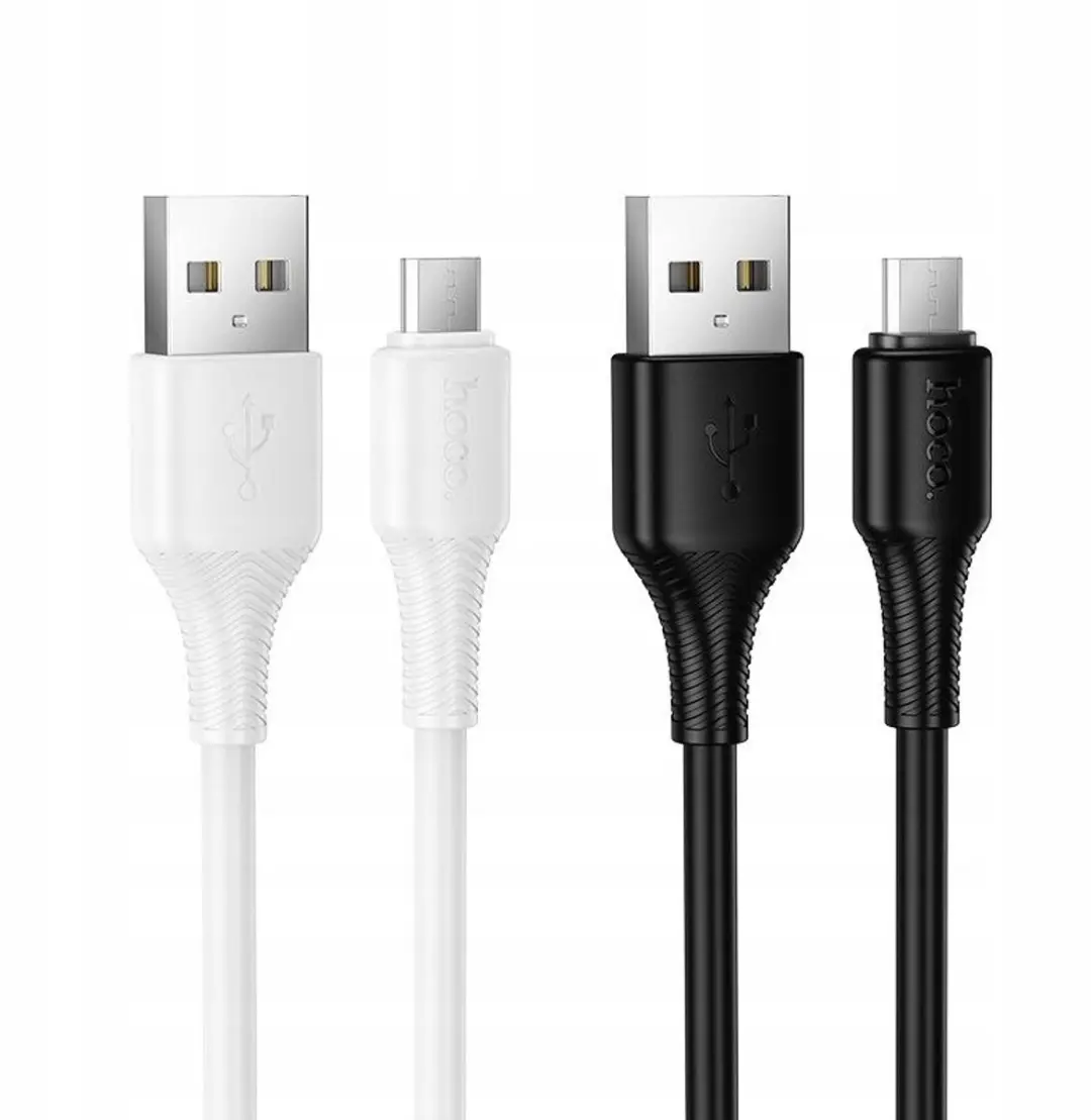 Hoco X120 USB-A naar Micro USB Kabel 2.4A 1m Wit - afbeelding 3 van 5