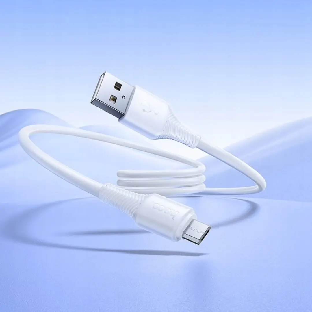 Hoco X120 USB-A naar Micro USB Kabel 2.4A 1m Wit - afbeelding 5 van 5