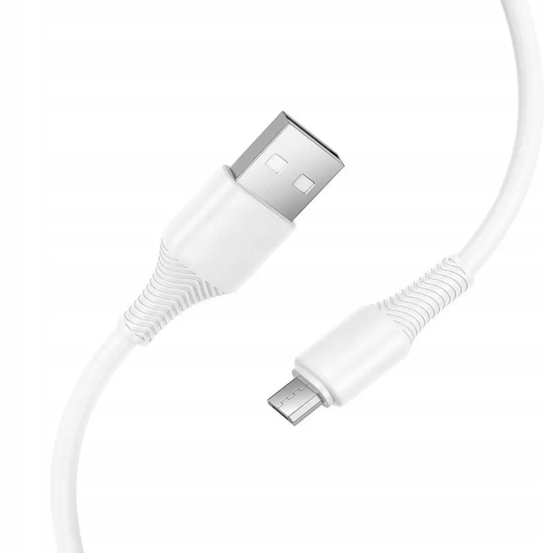 Hoco X120 USB-A naar Micro USB Kabel 2.4A 1m Wit - afbeelding 4 van 5