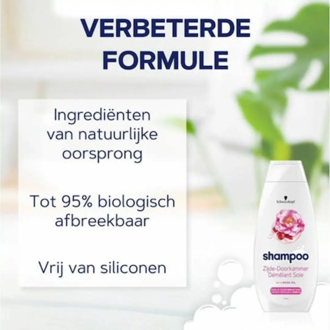 Schwarzkopf Zijde-Doorkammer Shampoo 3x400ml