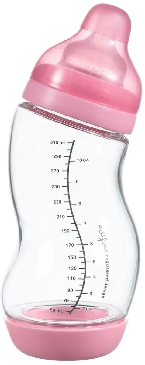 Difrax Babyfles Breed Glas 310ml