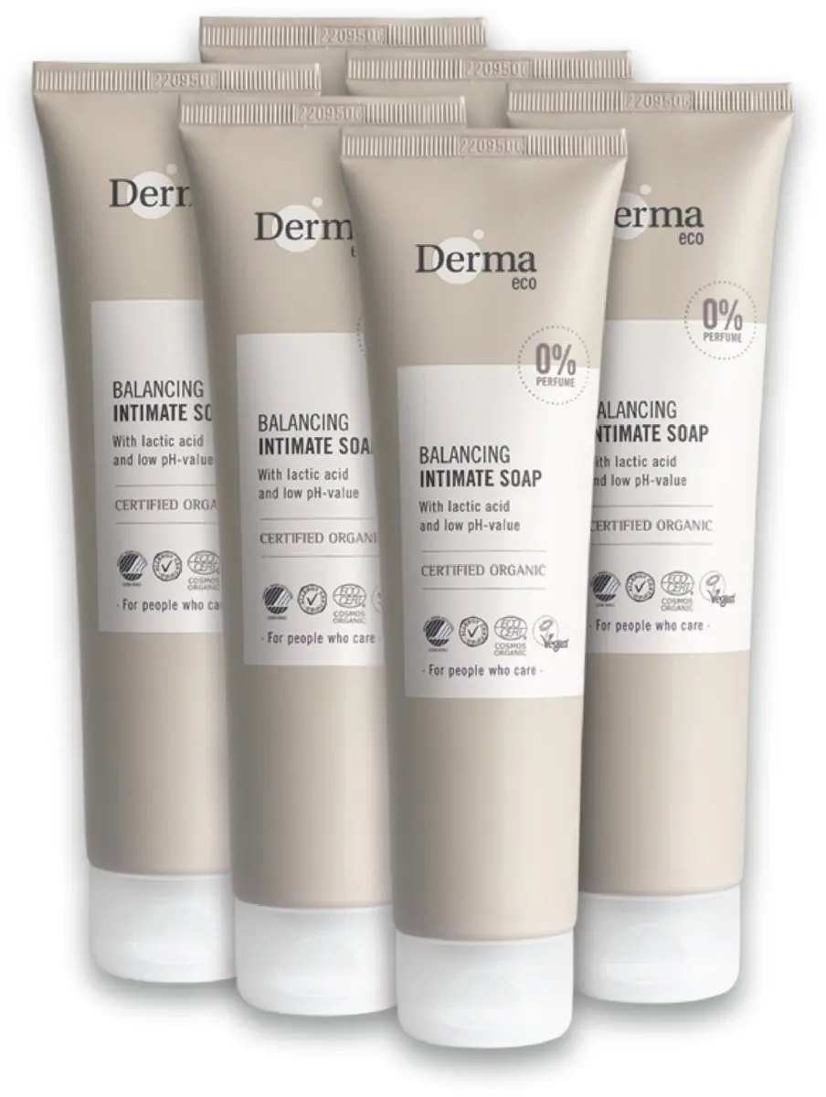 Derma Eco Intieme Zeep Aloe Vera & Melkzuur 6x150ml