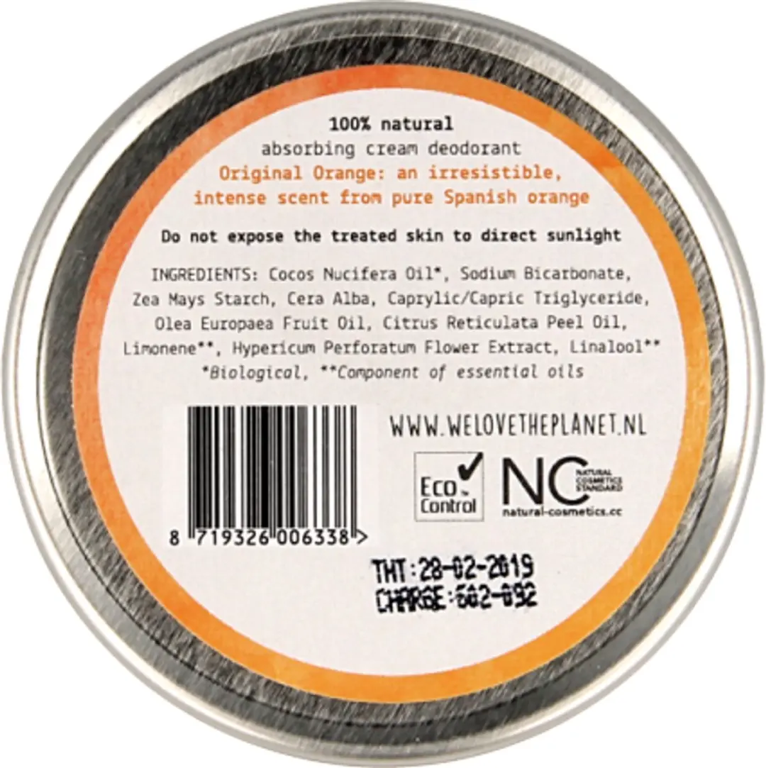 We Love the Planet Original Orange Natuurlijke Deodorant 48g