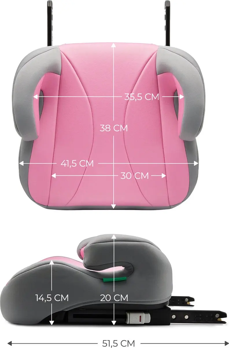 KinderKraft I-BOOST Zitverhoger I-Size 135-150cm Roze