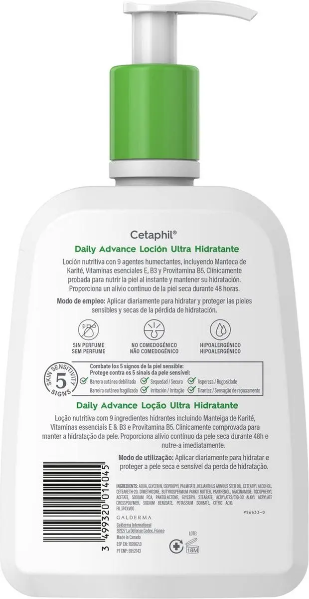 Cetaphil Daily Advance Ultra Moisturizer Crème 473ml