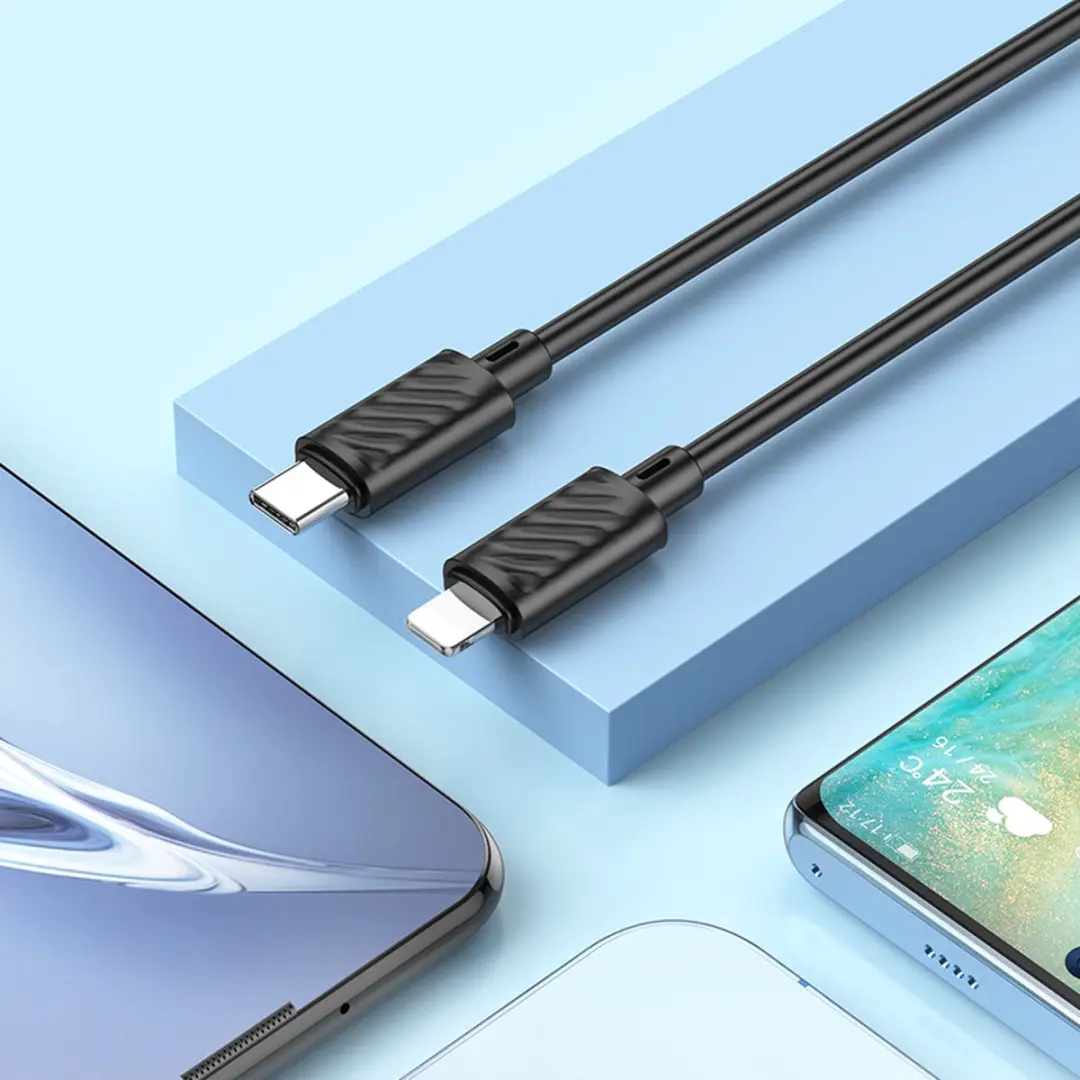 Hoco Type C naar Lightning Kabel 20W - Zwart