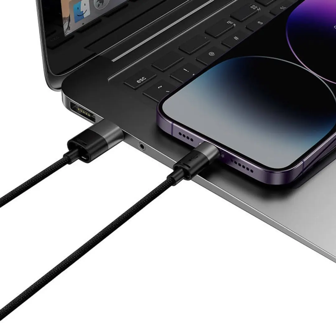 Baseus USB-C Kabel 3,5A 0,6m - Transparant