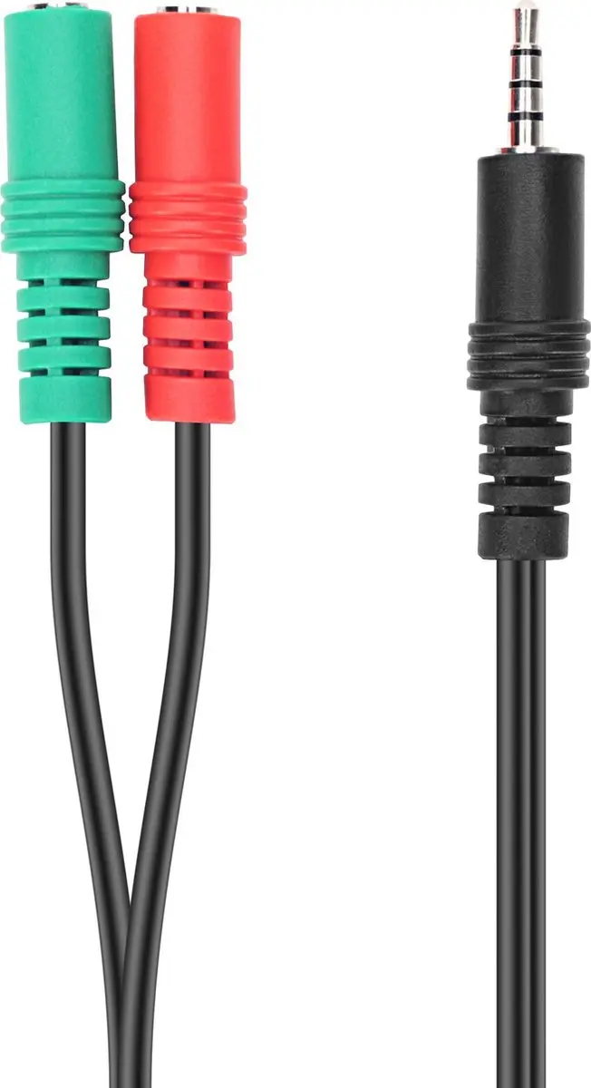 Speedlink TRAX Headset Adapter - Universeel - 2x 3,5mm Jack - Zwart