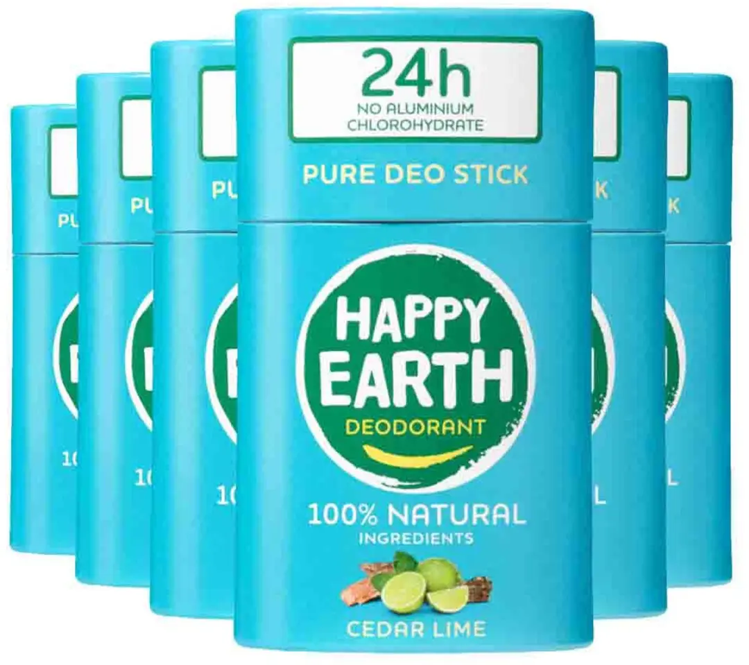 Happy Earth Deodorant Stick Cedar Lime