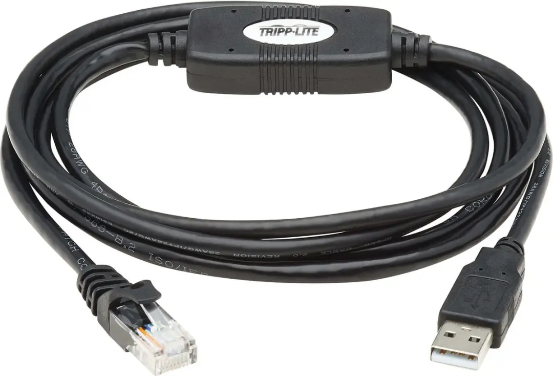Tripp Lite U009-006-RJ45-X USB 2.0 Type-A Kabeltussenstuk - Zwart