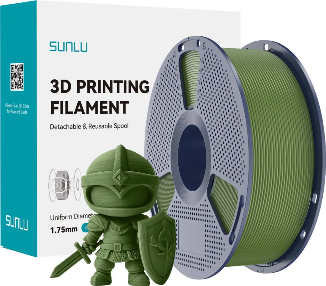 Sunlu PLA+ Olijf Groen 1kg - 3D Printer Filament
