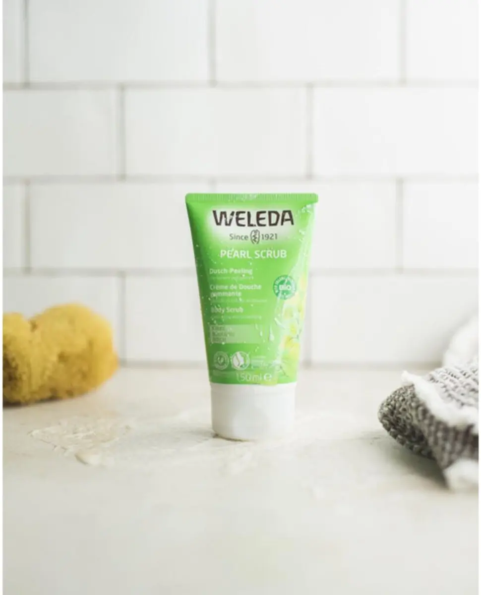 Weleda Pearl Scrub Douchecrème Berken 150ml - 12 Stuks