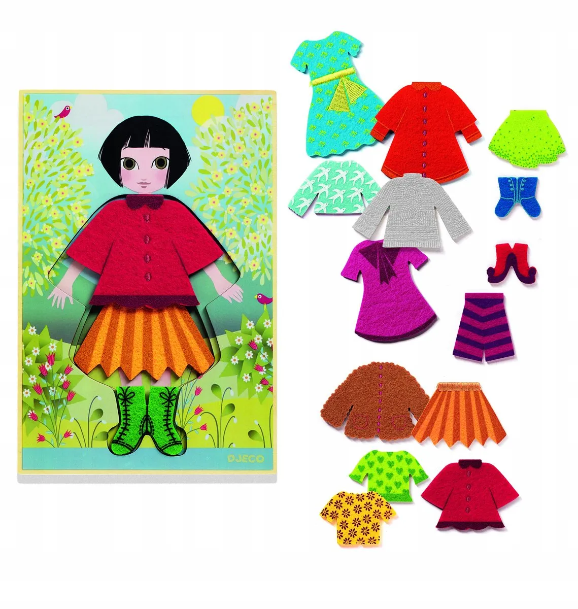 Djeco Cleo Tricot Houten Puzzel - 1 Stuk - Multi