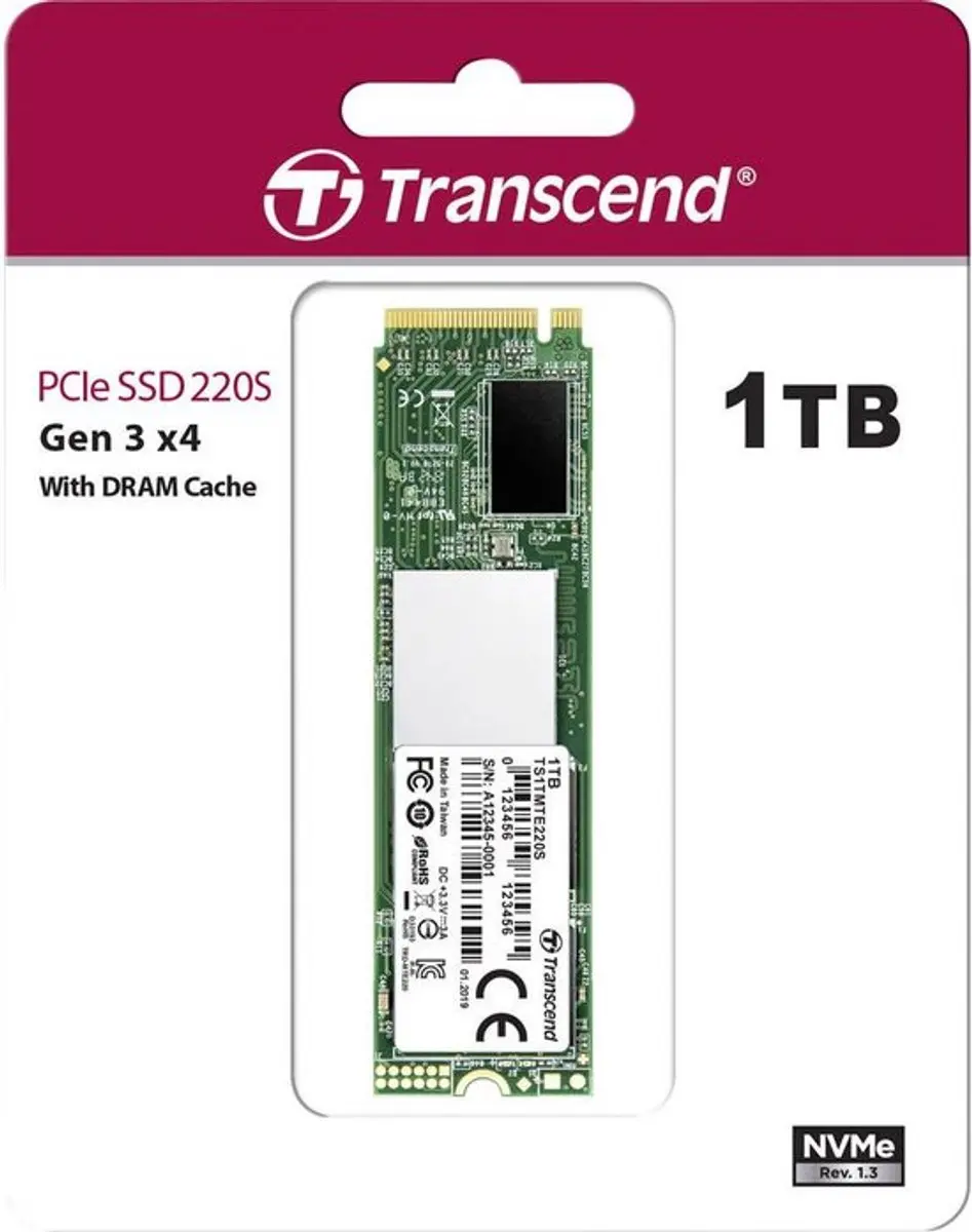 Transcend 220S TS1TMTE220S M.2 SSD 1TB - afbeelding 6 van 6