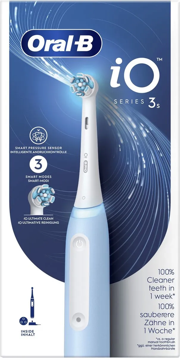 Oral-B iO 3 Elektrische Tandenborstel Blauw - 3 Snelheden