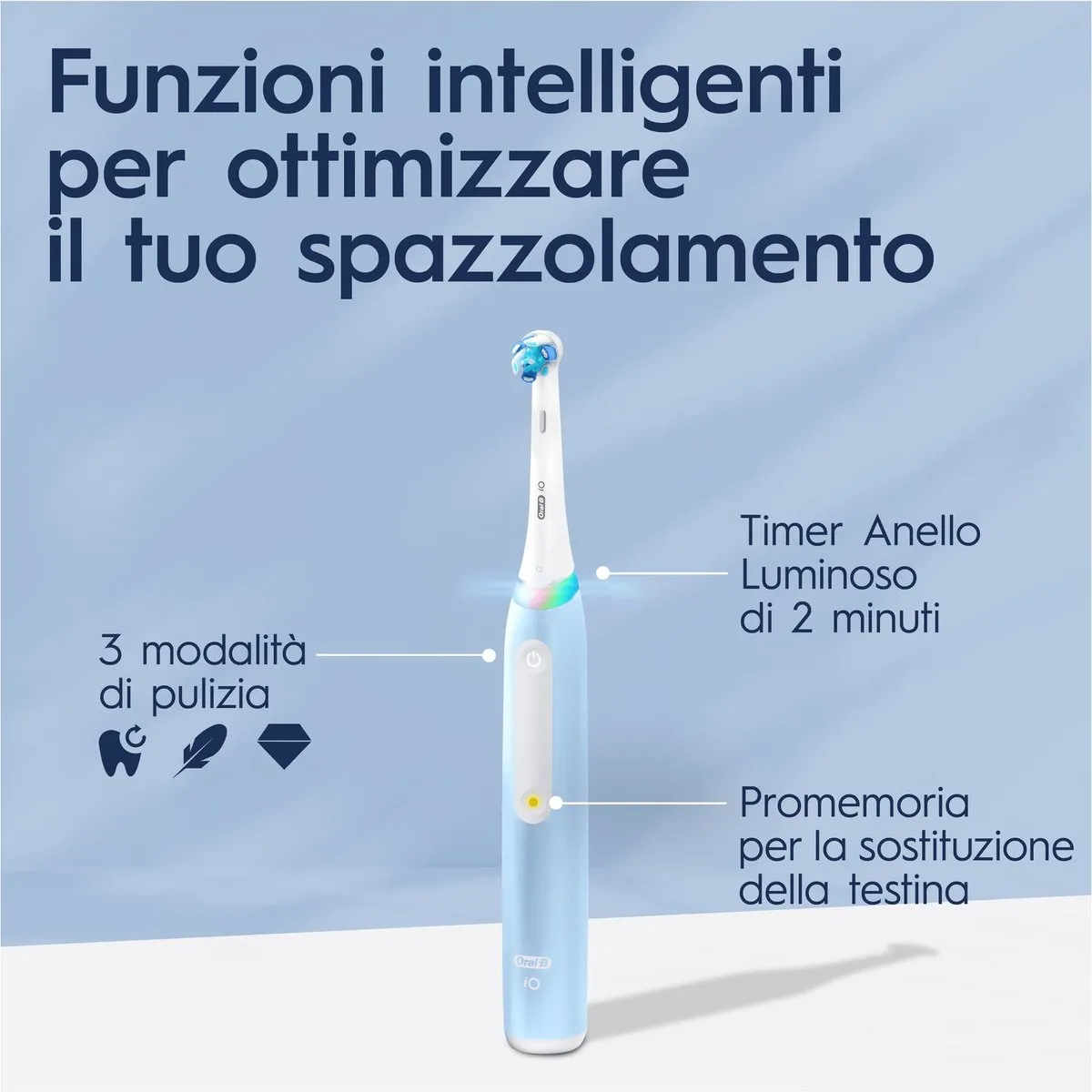 Oral-B iO 3 Elektrische Tandenborstel Blauw - 3 Snelheden