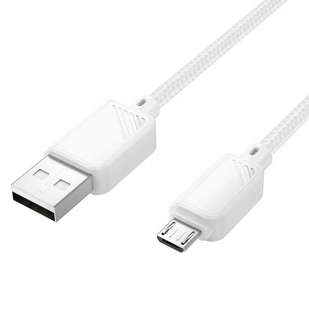 Hoco X113 USB-A naar Micro USB Kabel 2.4A 1m - Wit - afbeelding 3 van 5