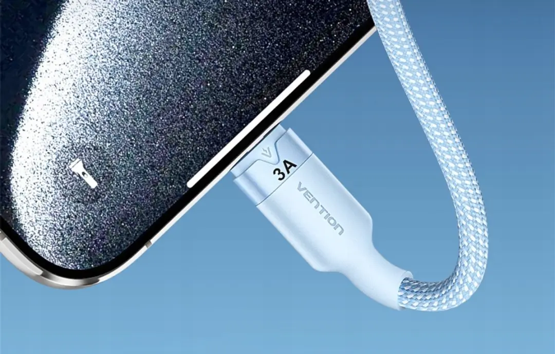 Vention 3-in-1 USB-C Lightning Micro-B Kabel 1,5m - Transparent