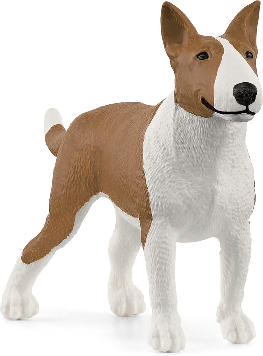 SLH13966 Schleich Farm World - Bullterriër Hondenfiguur, speelgoed voor kinderen vanaf 3 jaar