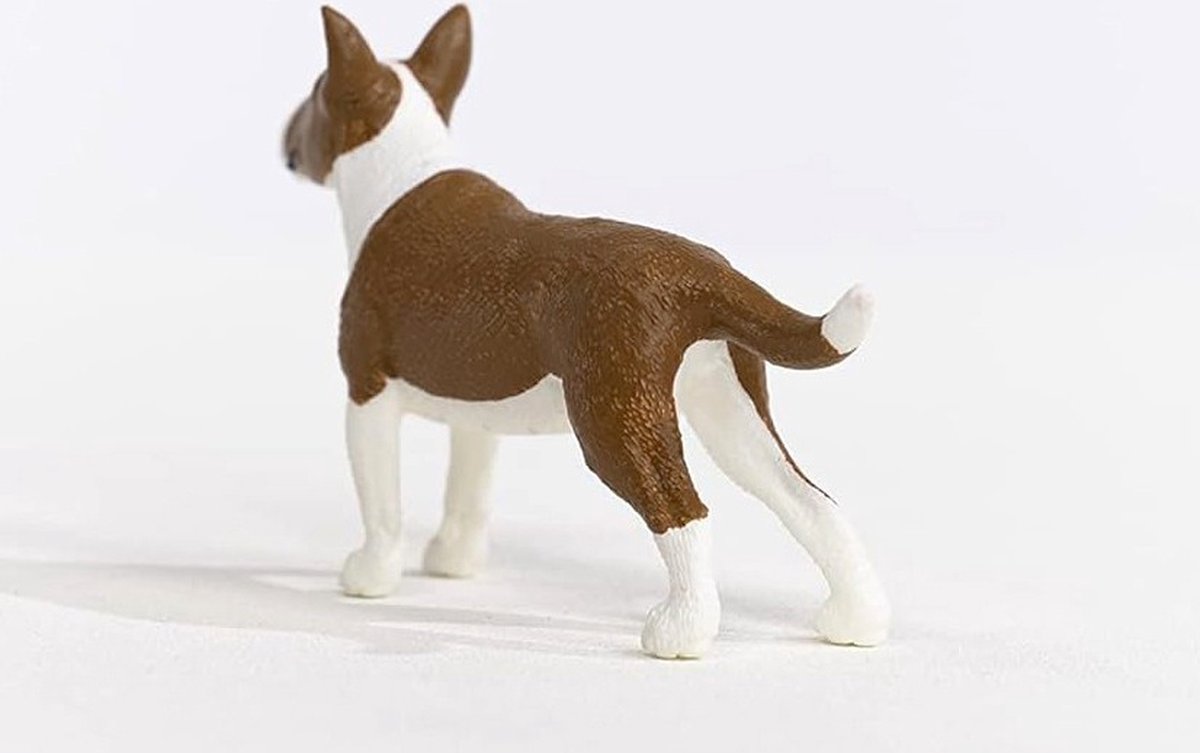 SLH13966 Schleich Farm World - Bullterriër Hondenfiguur, speelgoed voor kinderen vanaf 3 jaar