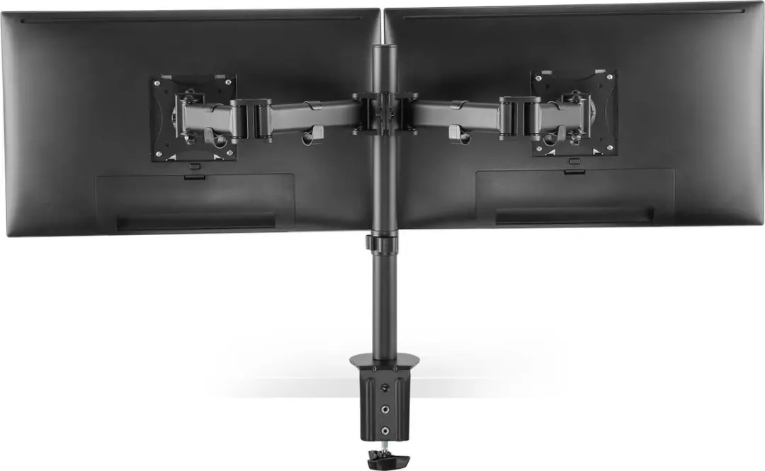 InLine Bureauhouder 2x TFT/LCD/LED tot 68cm - 2x8kg - Zwart - afbeelding 6 van 6