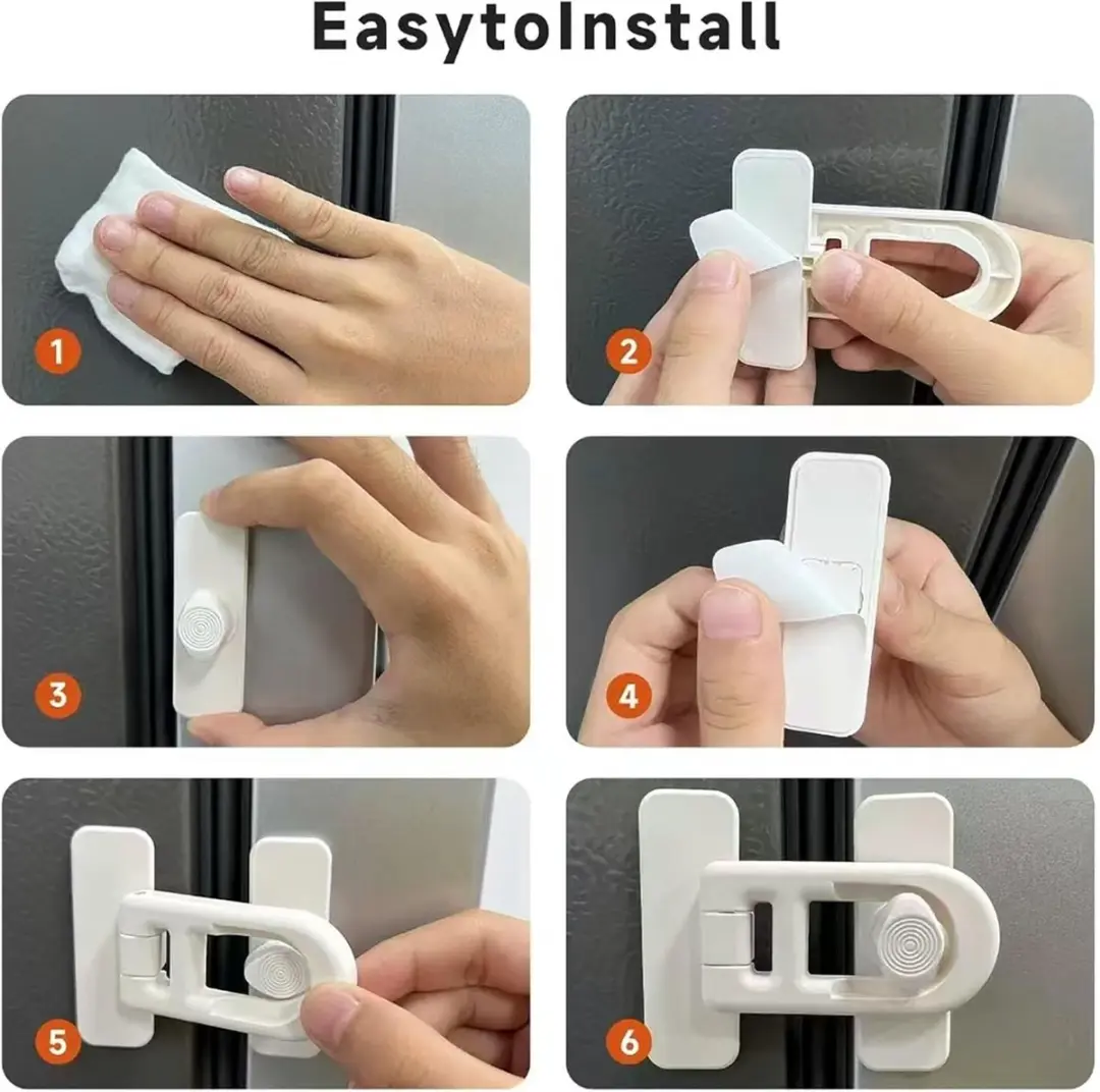 ECTEATOY YXP-99 Kinderbeveiligingsslot - 4 Stuks - Zwart