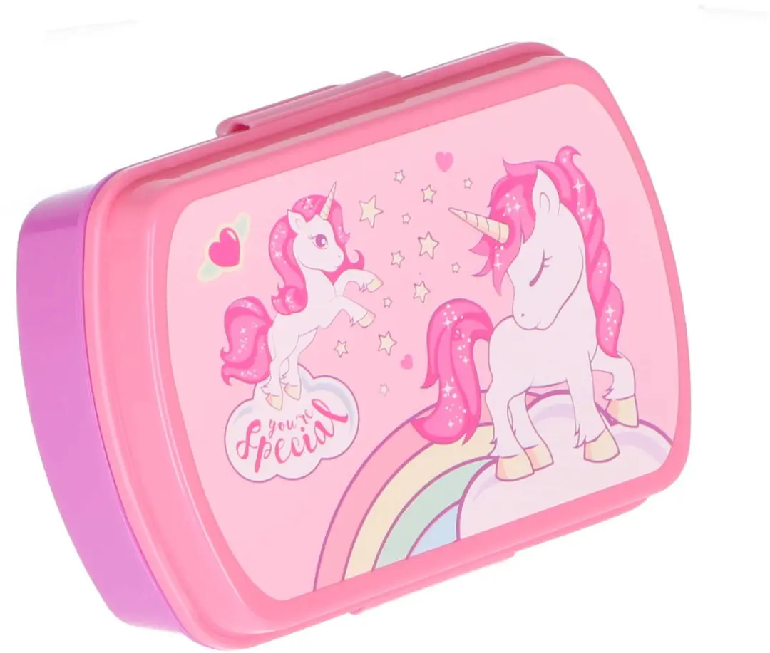 Unicorn You're Special Lunchbox Roze