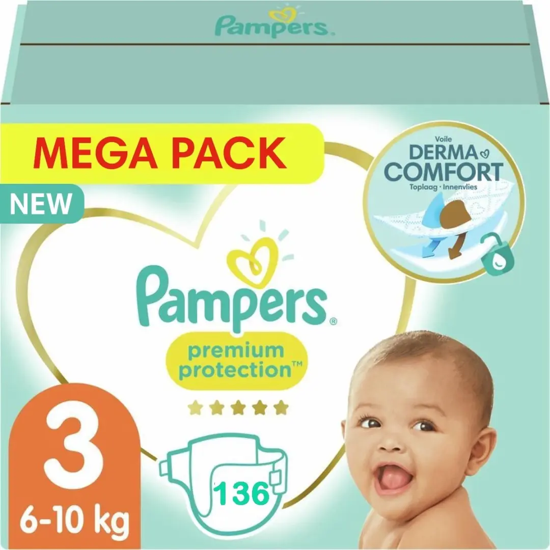 Pampers Premium Protection Maat 3 Megapack