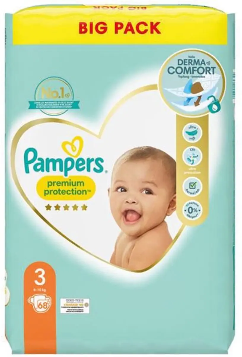 Pampers Premium Protection Maat 3 Megapack - 136 Stuks