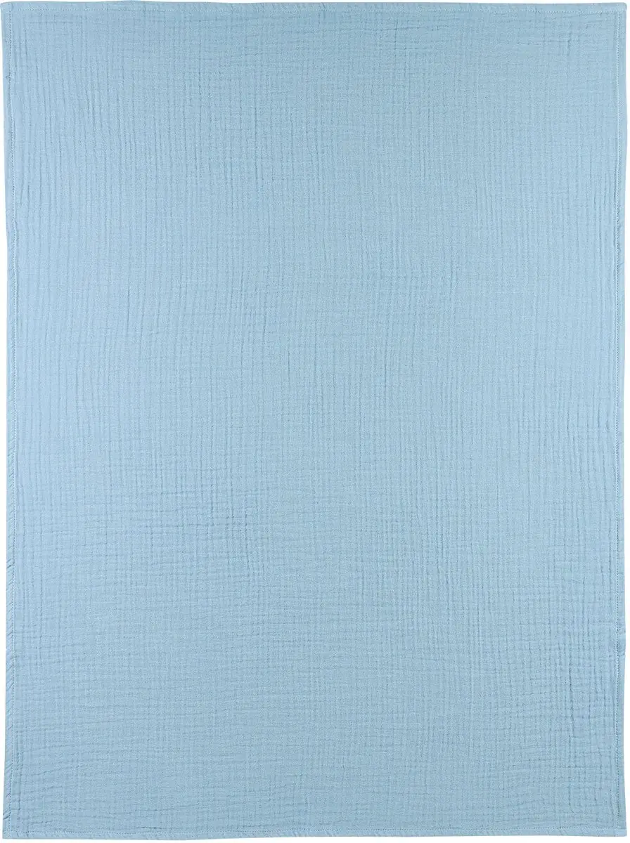 Meyco Baby Uni Wieglaken 75x100cm - Hydrofiel - Jeans Blue