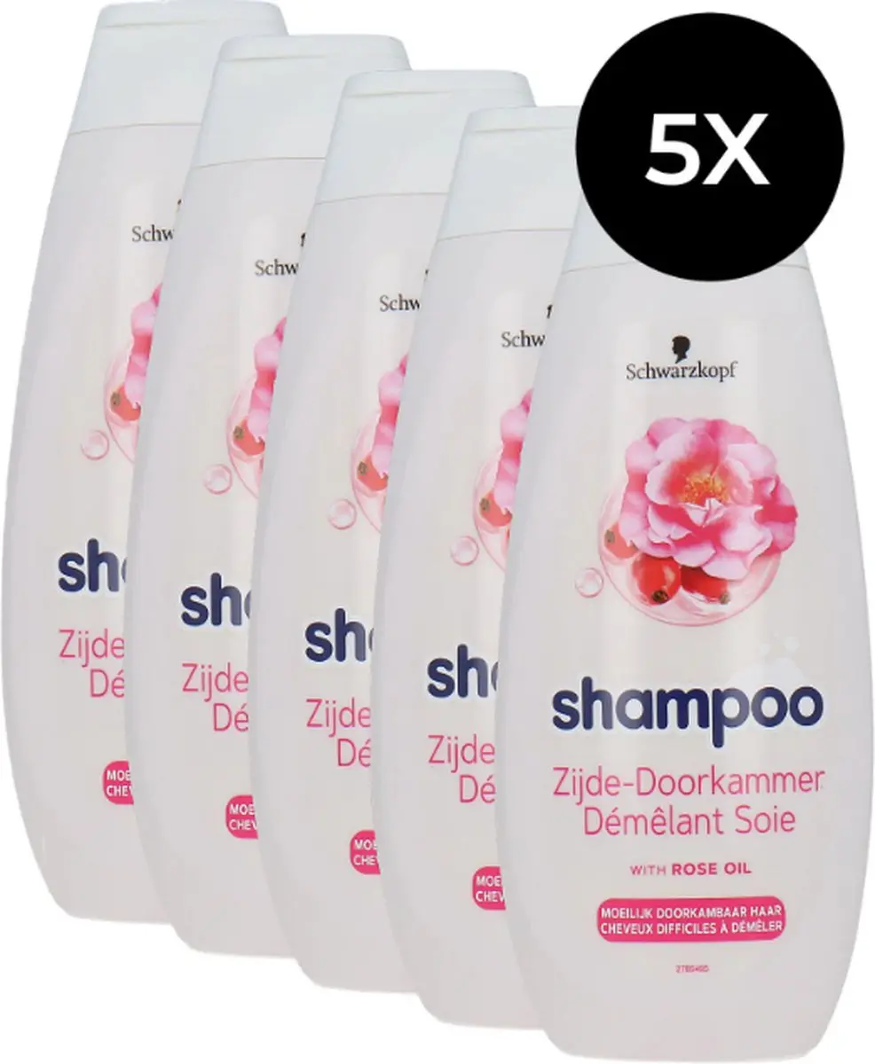 Schwarzkopf Shampoo Zijde-Doorkamer 2000ml - 5x400ml